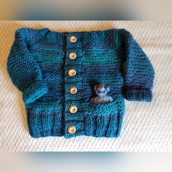 Other - Gorgeous soft brand new handknit baby cardigan.
